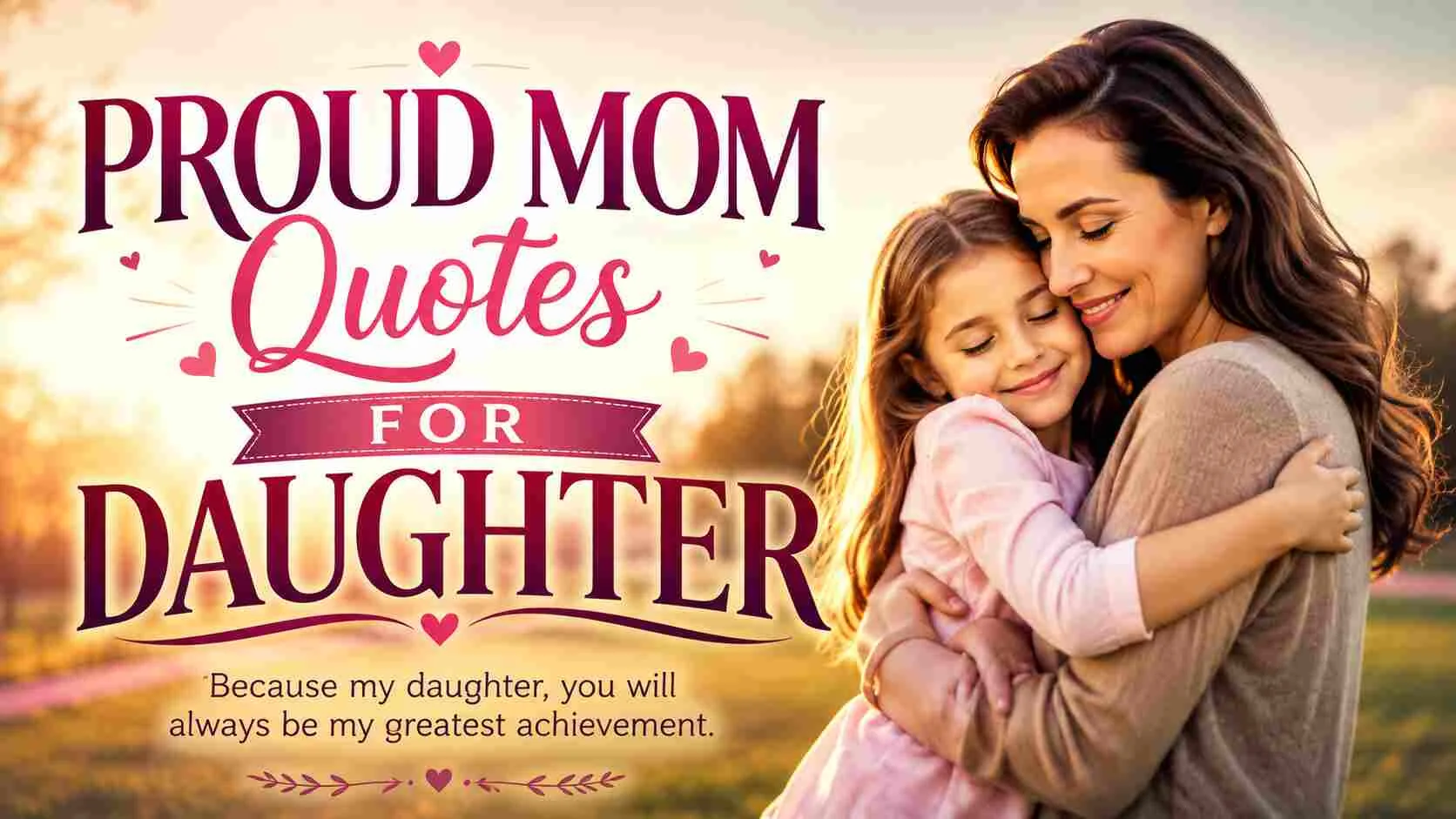 100+ Heartfelt "Proud Mom Quotes For Daughter Quotes