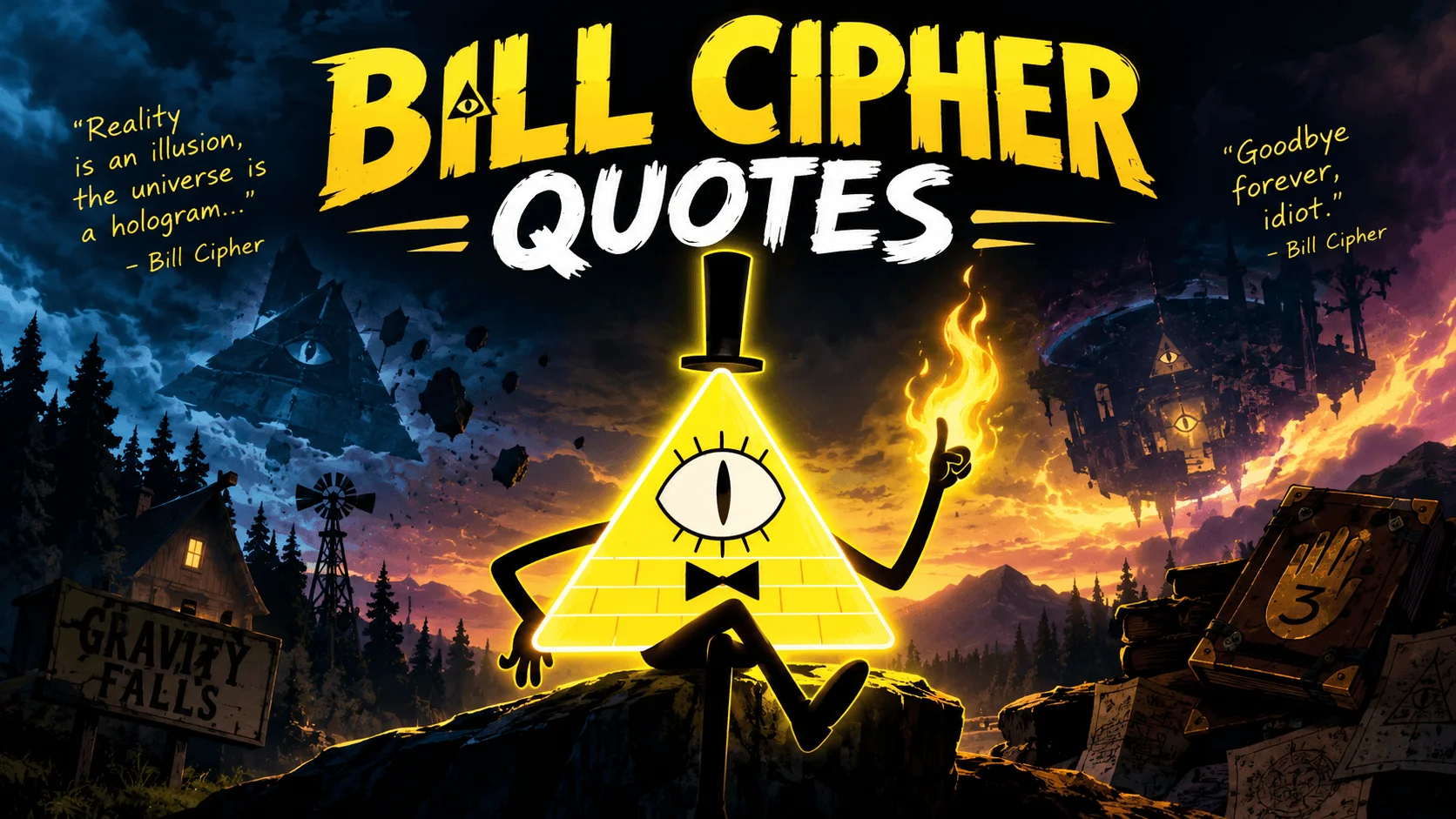 100+ Mind-Bending "Bill Cipher Quotes" To Remember