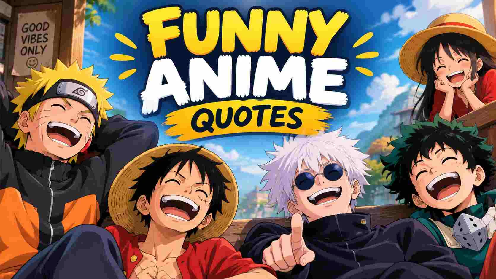 100+ Hilarious "Funny Anime Quotes" That Spark Laughter