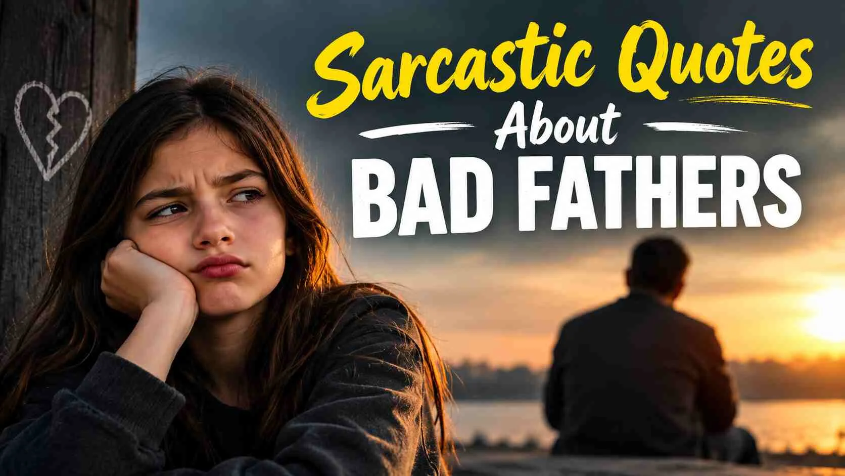 100+ Sharp "Sarcastic Quotes About Bad Fathers" Insights