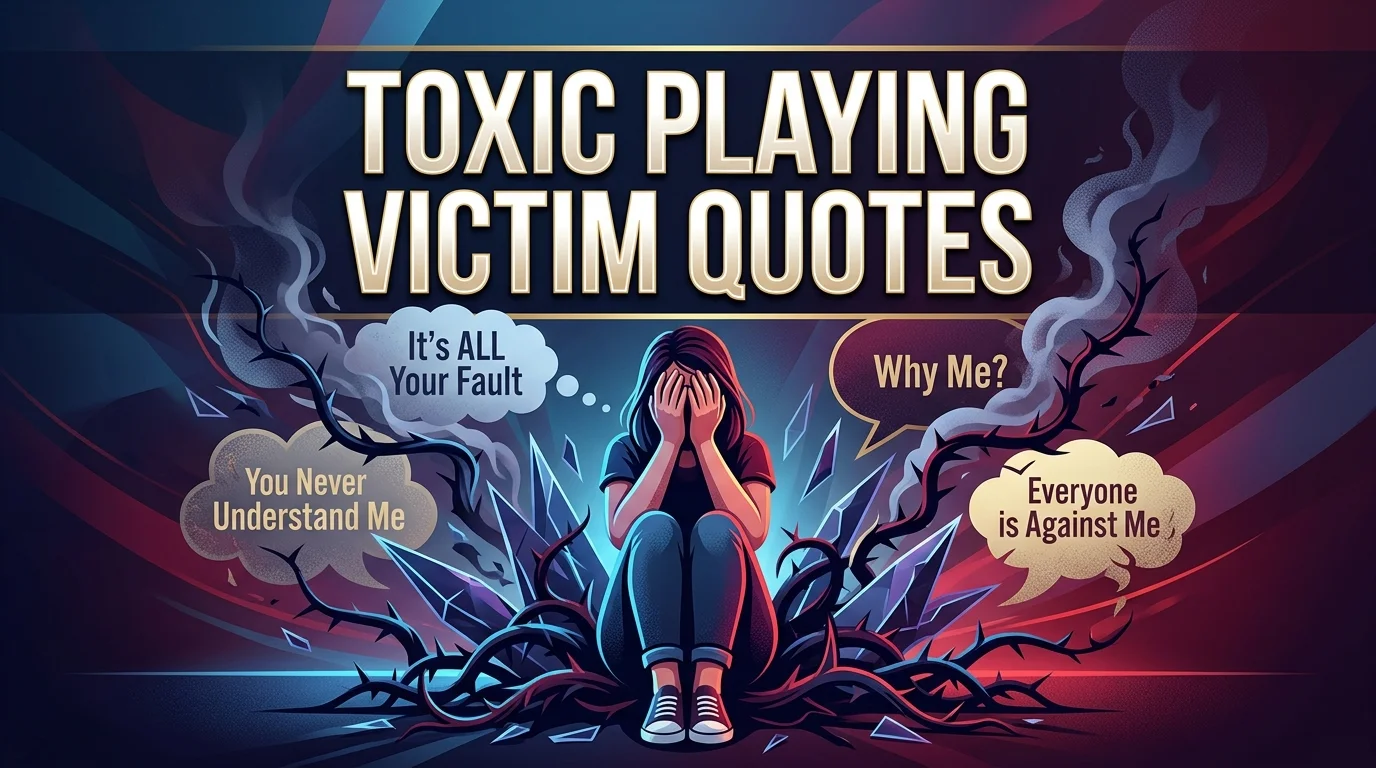100+ Powerful "Toxic Playing Victim Quotes" Exposed